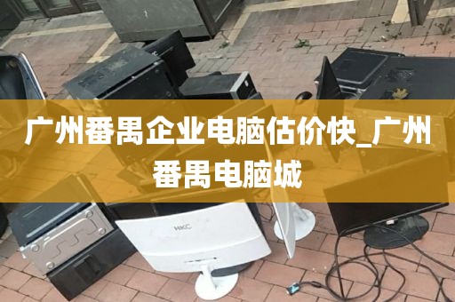 广州番禺企业电脑估价快_广州番禺电脑城