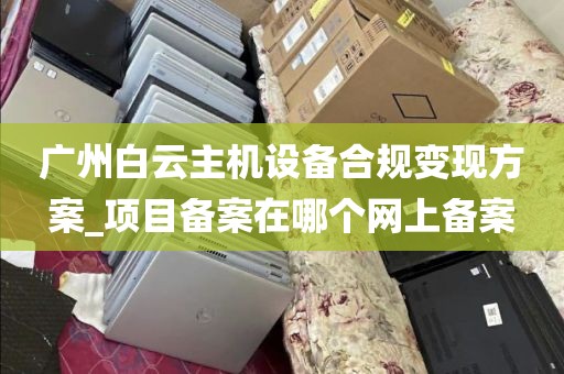广州白云主机设备合规变现方案_项目备案在哪个网上备案