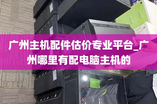 广州主机配件估价专业平台_广州哪里有配电脑主机的