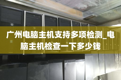 广州电脑主机支持多项检测_电脑主机检查一下多少钱