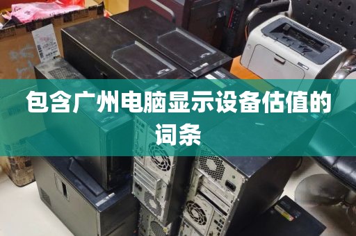 包含广州电脑显示设备估值的词条