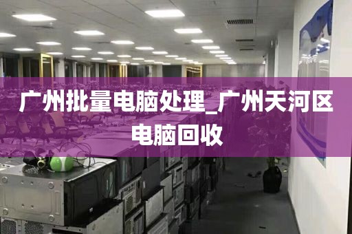 广州批量电脑处理_广州天河区电脑回收