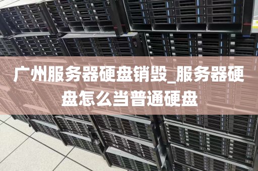 广州服务器硬盘销毁_服务器硬盘怎么当普通硬盘