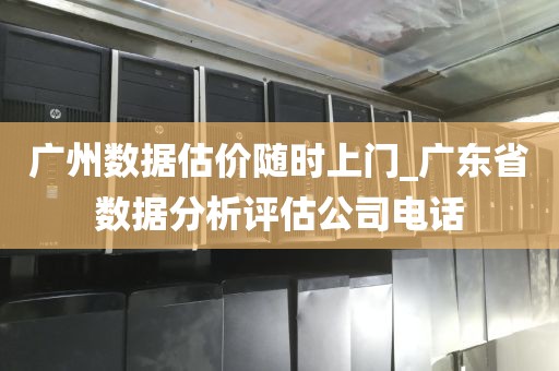 广州数据估价随时上门_广东省数据分析评估公司电话