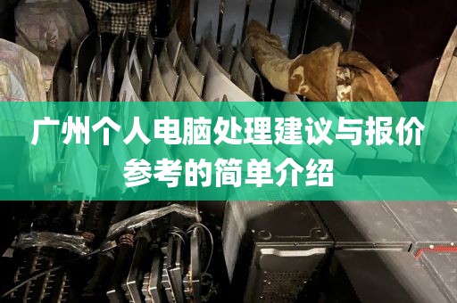 广州个人电脑处理建议与报价参考的简单介绍