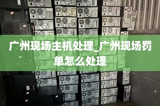 广州现场主机处理_广州现场罚单怎么处理