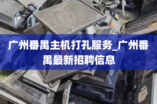 广州番禺主机打孔服务_广州番禺最新招聘信息