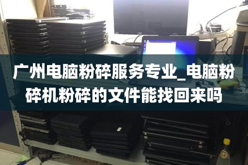 广州电脑粉碎服务专业_电脑粉碎机粉碎的文件能找回来吗