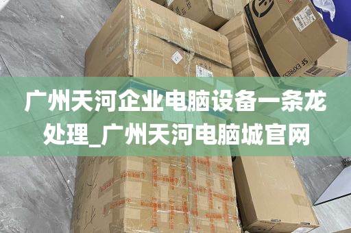 广州天河企业电脑设备一条龙处理_广州天河电脑城官网