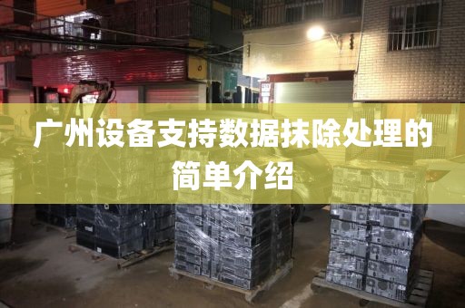 广州设备支持数据抹除处理的简单介绍