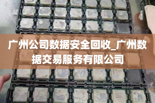 广州公司数据安全回收_广州数据交易服务有限公司