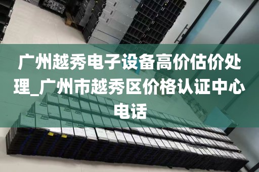 广州越秀电子设备高价估价处理_广州市越秀区价格认证中心电话