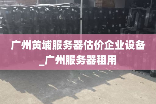 广州黄埔服务器估价企业设备_广州服务器租用