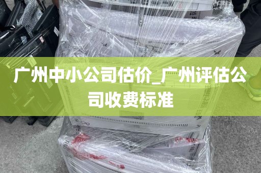 广州中小公司估价_广州评估公司收费标准