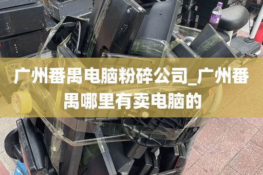 广州番禺电脑粉碎公司_广州番禺哪里有卖电脑的