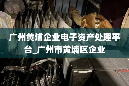 广州黄埔企业电子资产处理平台_广州市黄埔区企业