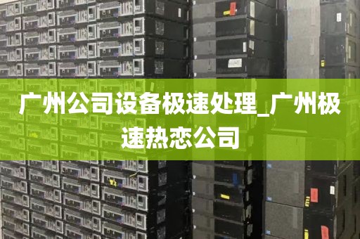 广州公司设备极速处理_广州极速热恋公司