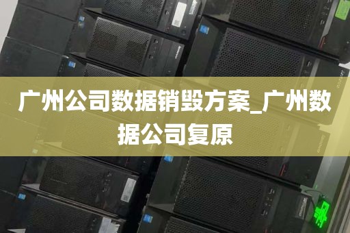 广州公司数据销毁方案_广州数据公司复原