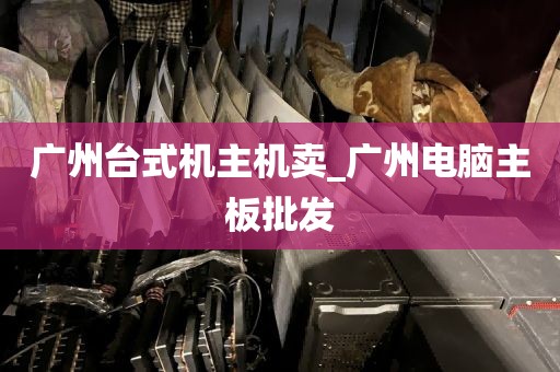广州台式机主机卖_广州电脑主板批发