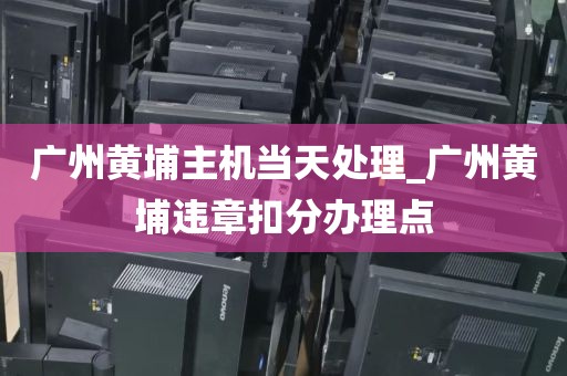 广州黄埔主机当天处理_广州黄埔违章扣分办理点