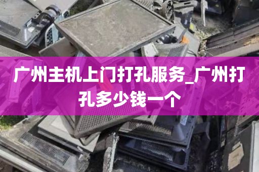 广州主机上门打孔服务_广州打孔多少钱一个