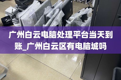 广州白云电脑处理平台当天到账_广州白云区有电脑城吗