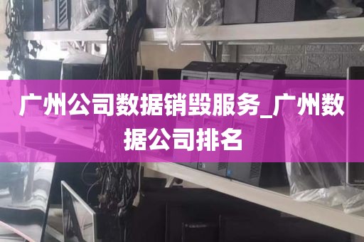 广州公司数据销毁服务_广州数据公司排名