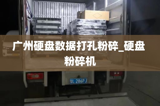 广州硬盘数据打孔粉碎_硬盘 粉碎机