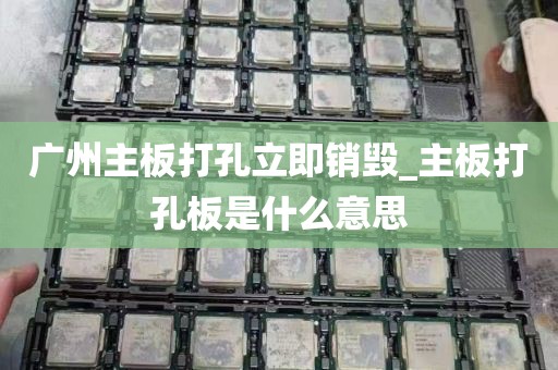 广州主板打孔立即销毁_主板打孔板是什么意思