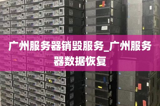 广州服务器销毁服务_广州服务器数据恢复