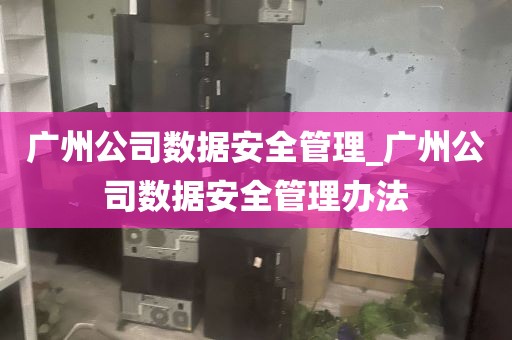 广州公司数据安全管理_广州公司数据安全管理办法
