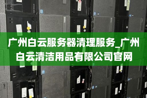广州白云服务器清理服务_广州白云清洁用品有限公司官网