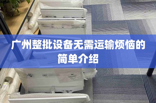 广州整批设备无需运输烦恼的简单介绍
